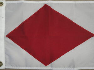 Foxtrot (F) Code Flag, Nylon Grommets