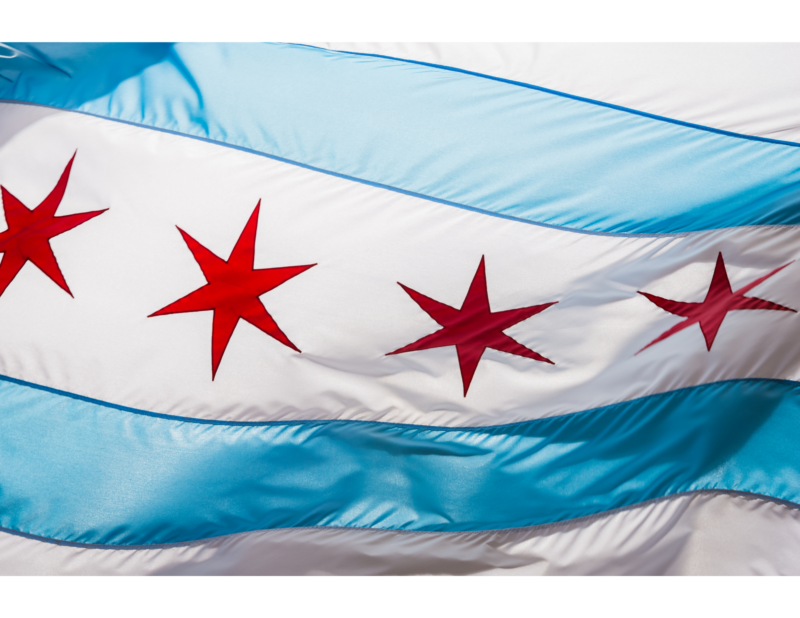 City of Chicago Illinois Flag