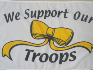 Support Our Troops Flag, Nylon 2′ X 3′