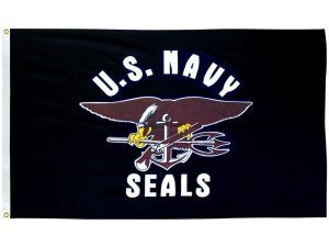 U.S. Navy Seals Flag, 3′ X 5′