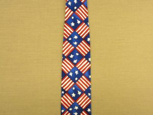 Stars and Stripes Box Tie, Cotton by Tango by Max Raab