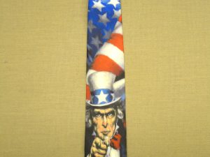 Uncle Sam Tie, Polyester by Ralph Marlin